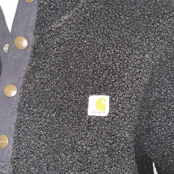 CARHARTT WOMANS SIZE LARGE (14-16) FLEECE HOODED PULLOVER - Picture 3 of 9